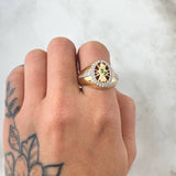 Anillo Ovalo San Judas 6.95gr / T11 3/4 / Oro 18K *