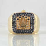 Anillo Corona Marco Tupido 7.4gr / T10 1/4 / Oro 18K *