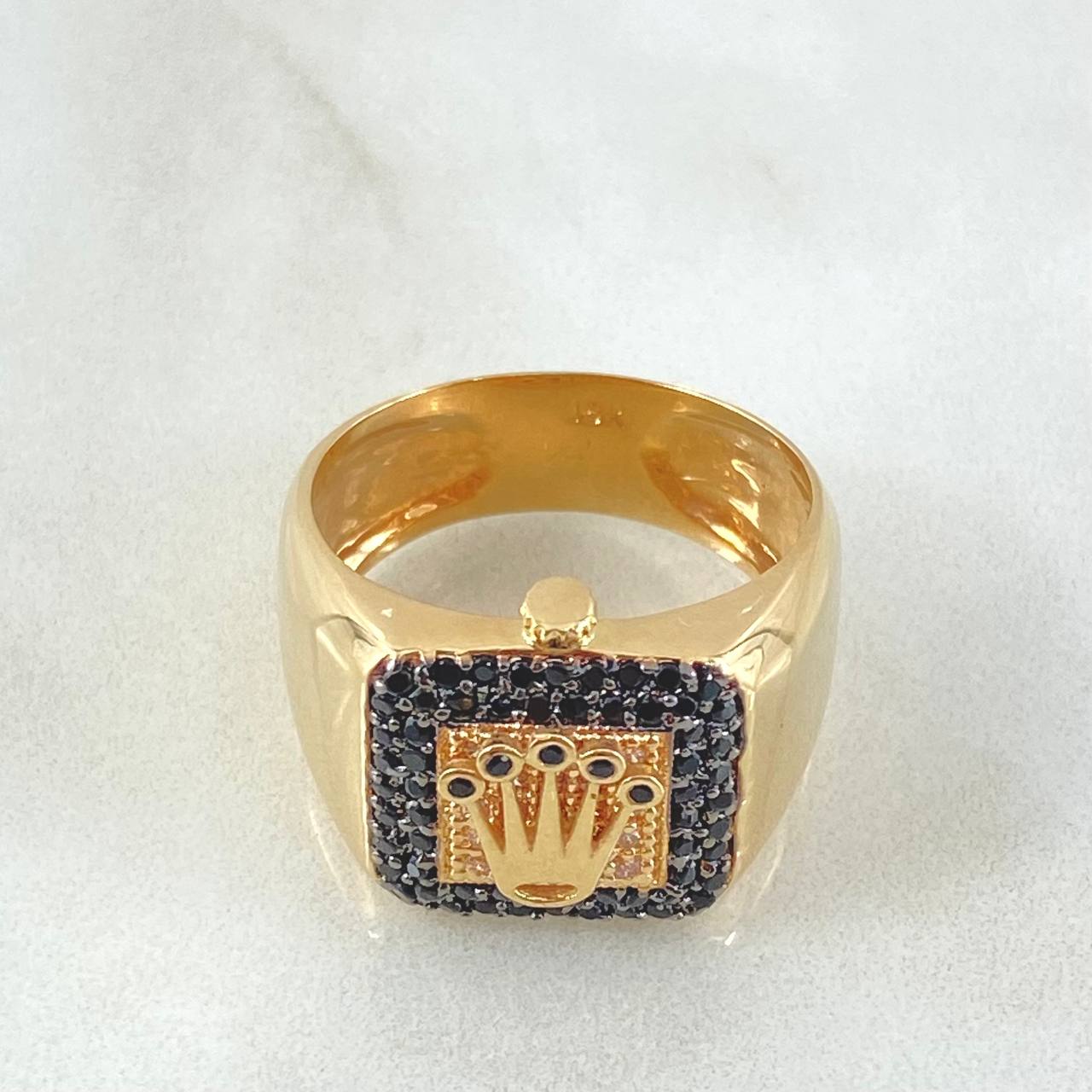 Anillo Corona Marco Tupido 7.4gr / T10 1/4 / Oro 18K *