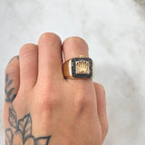 Anillo Corona Marco Tupido 7.4gr / T10 1/4 / Oro 18K *