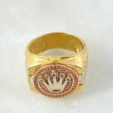 Anillo Correa Corona 10gr / T8 1/4 / Oro 18K *