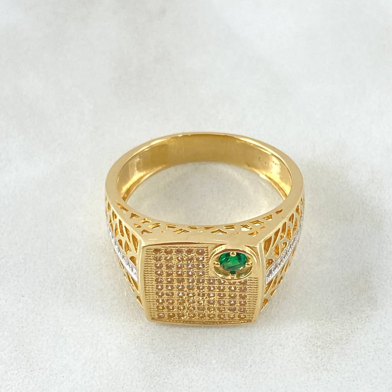 Anillo Sello Tupido Filigrana 7.85gr / T10 3/4 / Oro 18K *