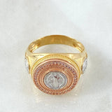 Anillo Sello San Benito 8.45gr / T10 3/4 / Oro 18K *