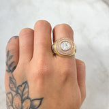 Anillo Sello San Benito 8.45gr / T10 3/4 / Oro 18K *