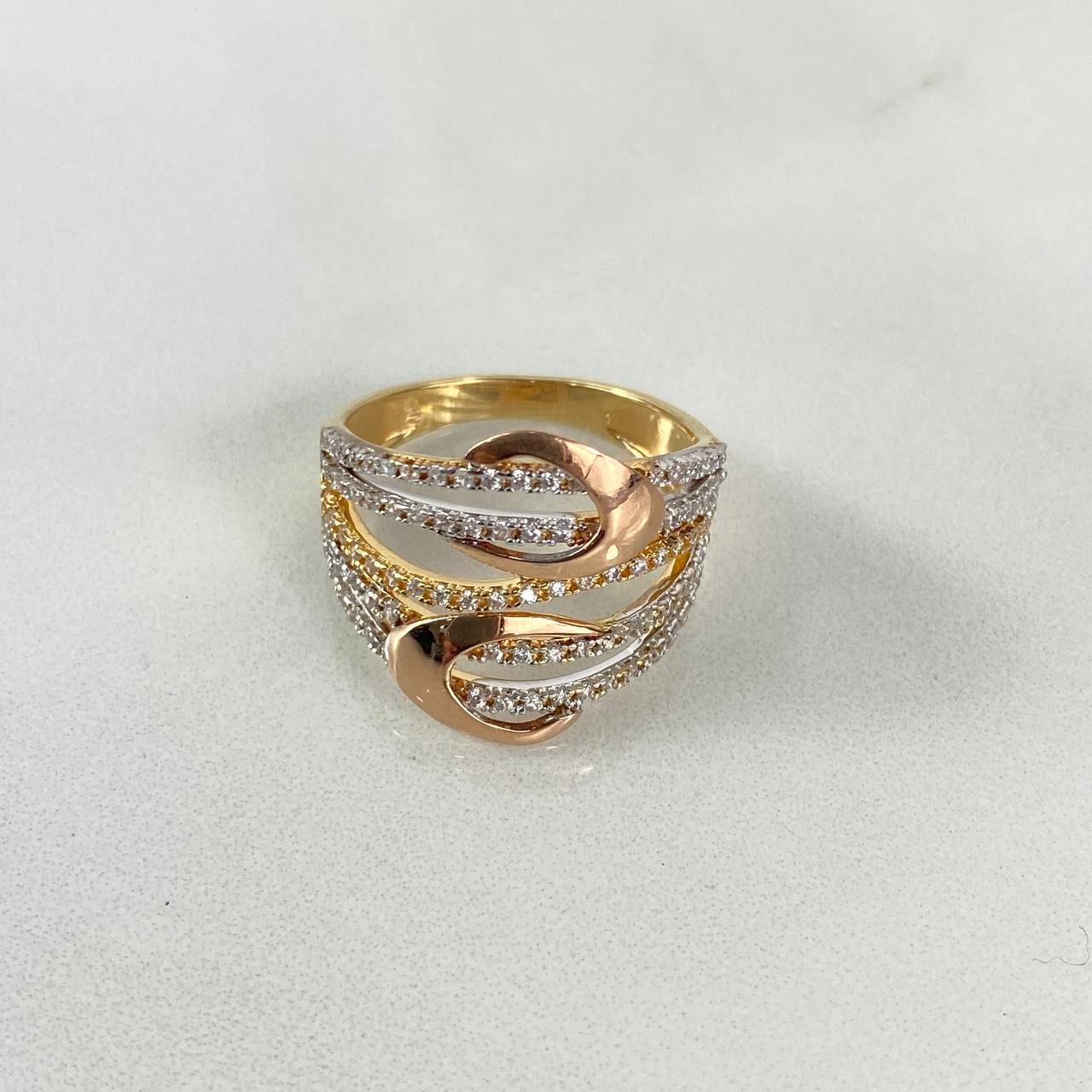 Anillo Biacuaticonautico 5.5gr T8 Circones Blancos Tres Oros