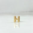 Herraje Letra H 0.3gr / 0.5cm / Tambor Oro Amarillo