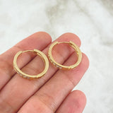 Candongas Carril 1.85gr / 1.2cm / Oro 18K *