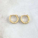Candongas Carril 3.15gr / 1.3cm / Circones Colores Oro Amarillo 18K