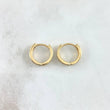 Candongas Tornillo 3.05gr / 1.2cm / Circones Blancos Oro Amarillo 18K