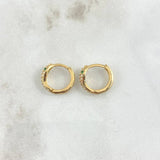 Candongas Serpiente 2gr / 1.2cm / Circones Blancos Verde Oro Amarillo 18K