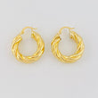 Candongas Melcocha 4.95g / 2.8cm Oro Amarillo 18K