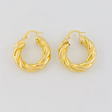Candongas Melcocha 4.95g / 2.8cm Oro Amarillo 18K