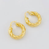 Candongas Melcocha 4.95g / 2.8cm Oro Amarillo 18K