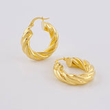 Candongas Melcocha 4.95g / 2.8cm Oro Amarillo 18K