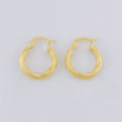 Candongas Ozy Punteada 1.8g / 2cm Oro Amarillo 18K