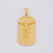 Dije Cristo Placa 10.8g / 5cm Oro Amarillo 18K