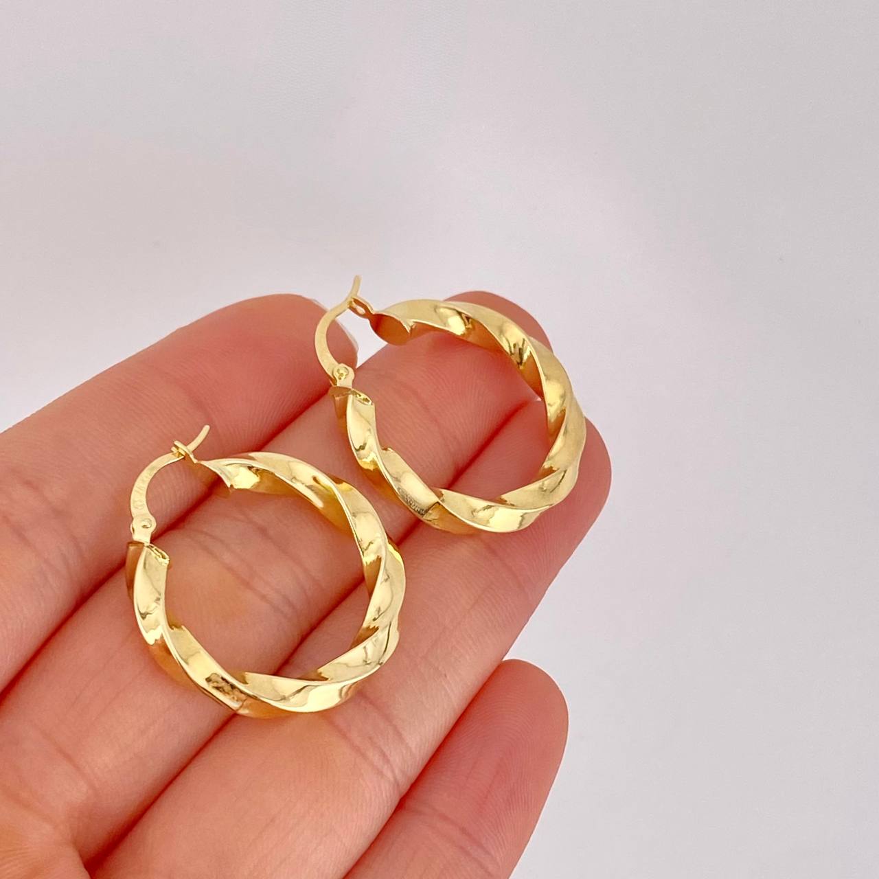 Candongas Amber 3.5g / 2.8cm Oro Amarillo 18K