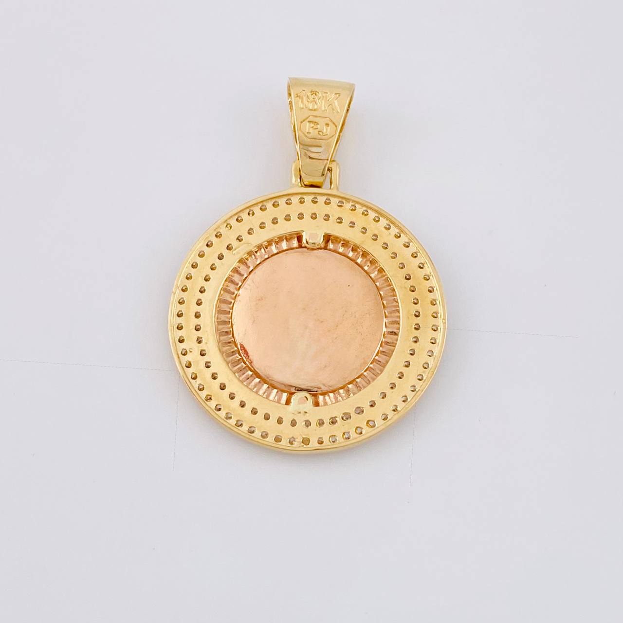 Dije Medalla Corona 7.2g / 3.7cm Tres Oros 18K