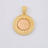 Dije Medalla Corona 7.2g / 3.7cm Tres Oros 18K