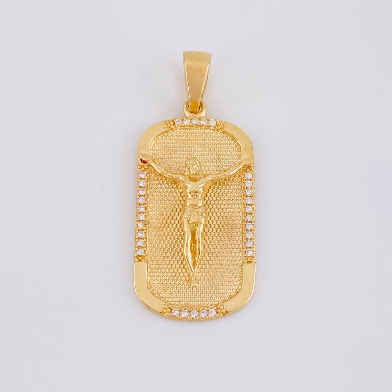Dije Placa Cristo 6.65g / 4cm Oro Amarillo 18K