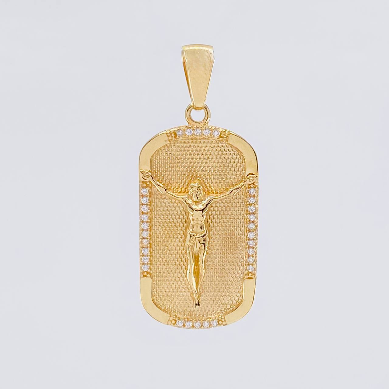Dije Placa Cristo 6.65g / 4cm Oro Amarillo 18K