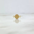 Herraje Letra F 0.35gr / 1.4cm / Circular Oro Amarillo ©