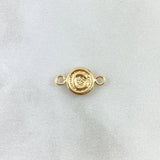 Herraje Letra C 0.35gr / 1.4cm / Oro Amarillo 18K