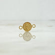 Herraje Letra K 0.35gr / 1.4cm / Circular Oro Amarillo ©