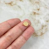 Herraje Letra K 0.35gr / 1.4cm / Circular Oro Amarillo ©