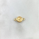 Herraje Letra K 0.35gr / 1.4cm / Circular Oro Amarillo ©