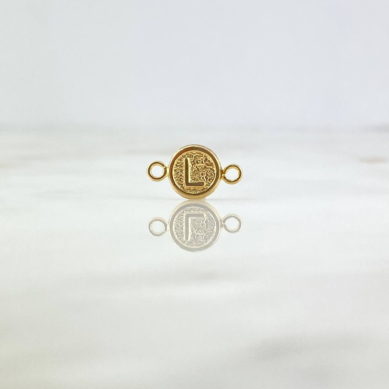 Herraje Letra L 0.35gr / 1.4cm / Circular Oro Amarillo ©
