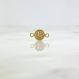 Herraje Letra L 0.35gr / 1.4cm / Circular Oro Amarillo ©