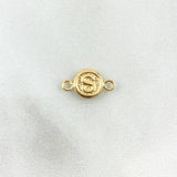 Herraje Letra S 0.35gr / 1.4cm / Circular Oro Amarillo