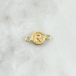 Herraje Letra R 0.4gr / 1.4cm / Circular Oro Amarillo 18K *