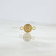 Herraje Letra R 0.35gr / 1.4cm / Circular Oro Amarillo