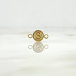Herraje Letra S 0.35gr / 1.4cm / Circular Oro Amarillo