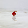 Dije Trebol VCyA 1.1gr / 1.6cm / Agata Roja Oro Rosa +4 ©
