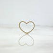 Dije Corazon 1gr / 1.4cm / Silueta Circones Blancos Oro Amarillo ©