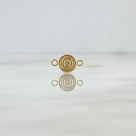 Herraje Letra O 0.35gr / 1.4cm / Circular Oro Amarillo