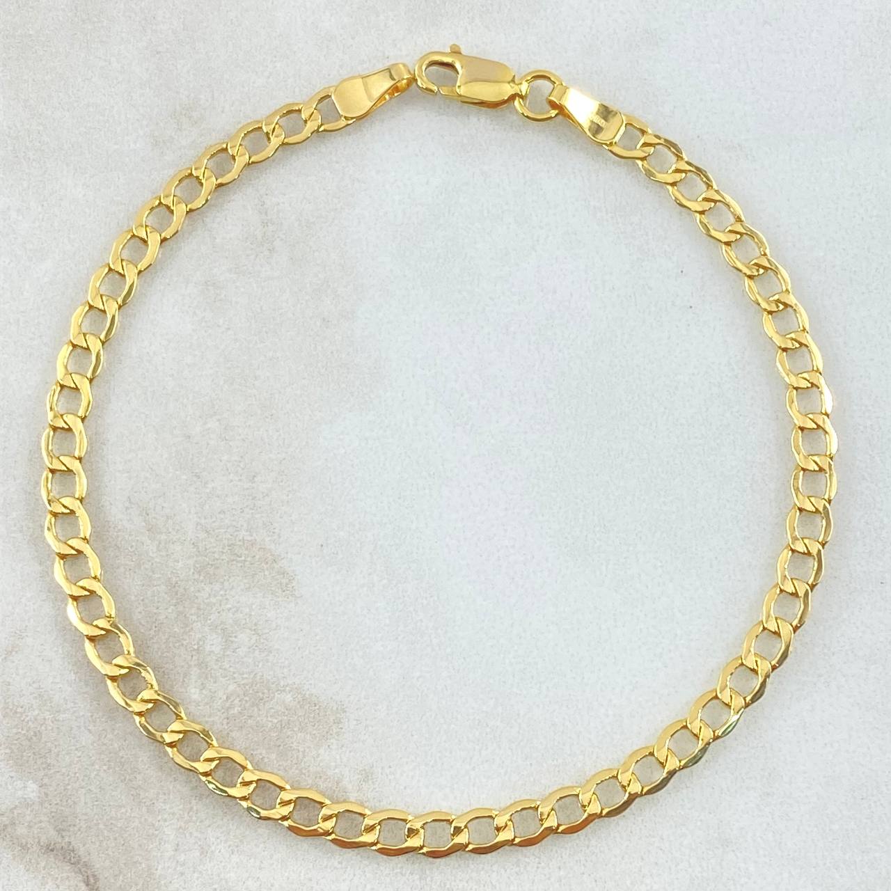 Pulso Cubano 3.1gr / 20.5cm / 3.8mm Oro Amarillo +0 18K