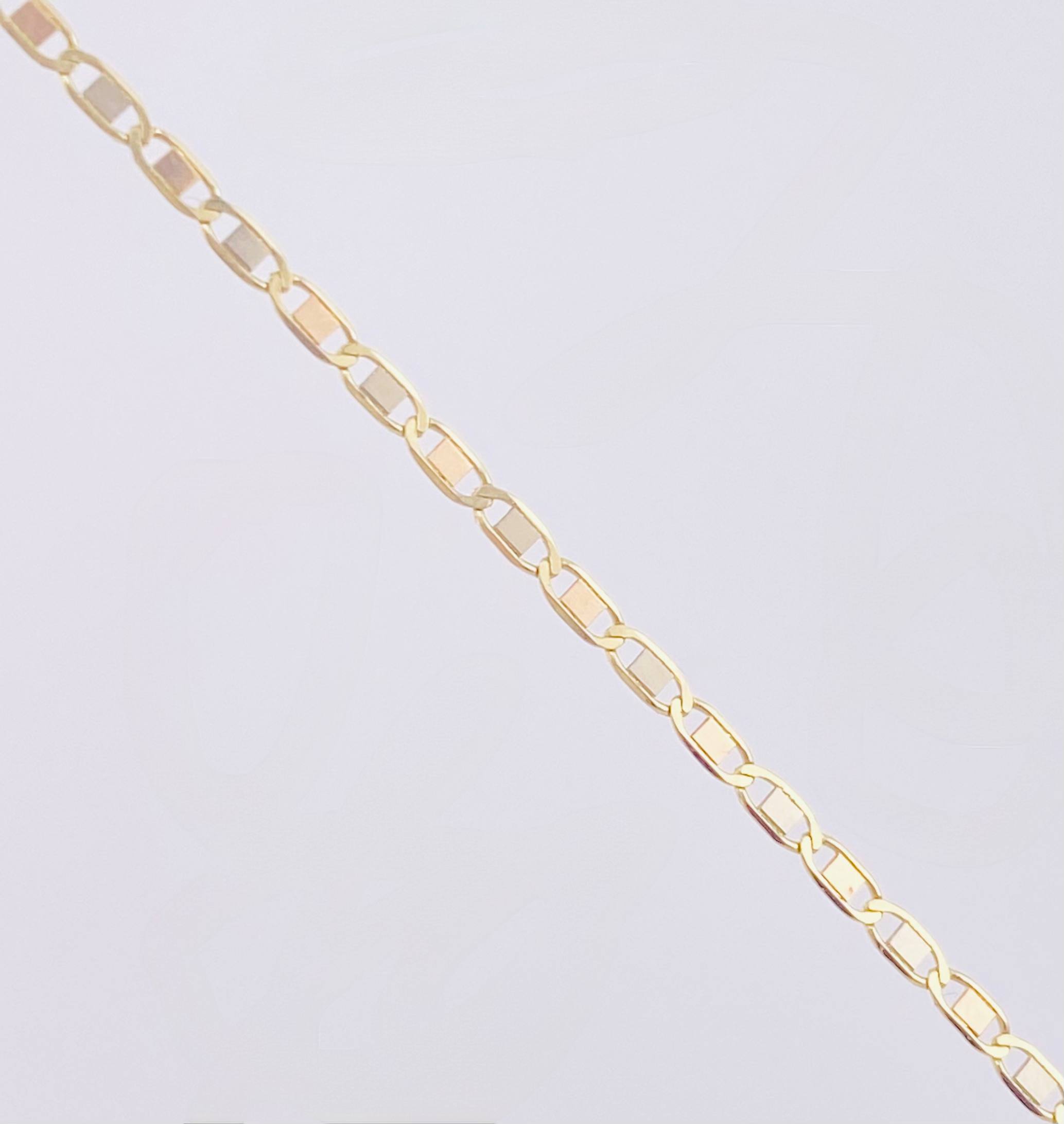 Cadena Plana 1.5gr / 45cm / 1.3mm Oro Amarillo +3 18K ©