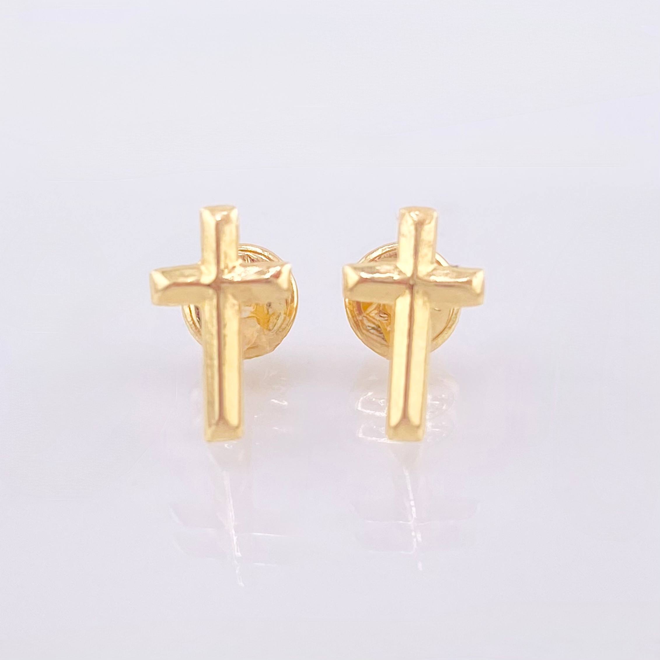 Topos Cruz 0.55gr / 1cm / Oro Amarillo 18K ©