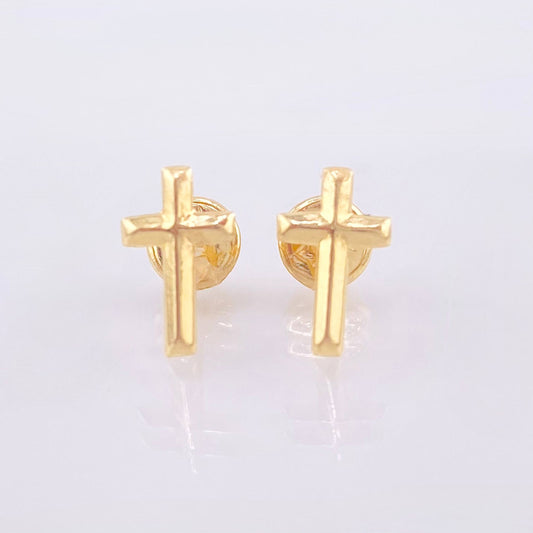 Topos Cruz 0.55gr / 1cm / Oro Amarillo 18K