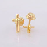 Topos Cruz 0.55gr / 1cm / Oro Amarillo 18K ©