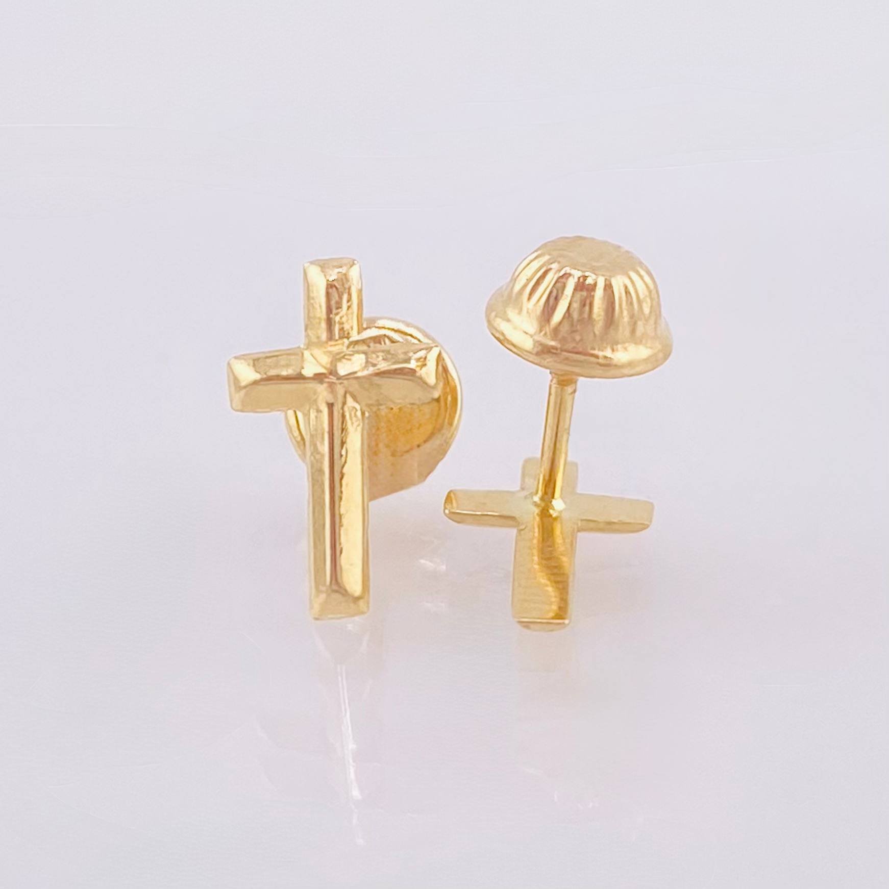 Topos Crúz 0.55gr / 1cm / Oro Amarillo 18K *