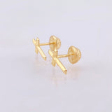 Topos Cruz 0.55gr / 1cm / Oro Amarillo 18K ©