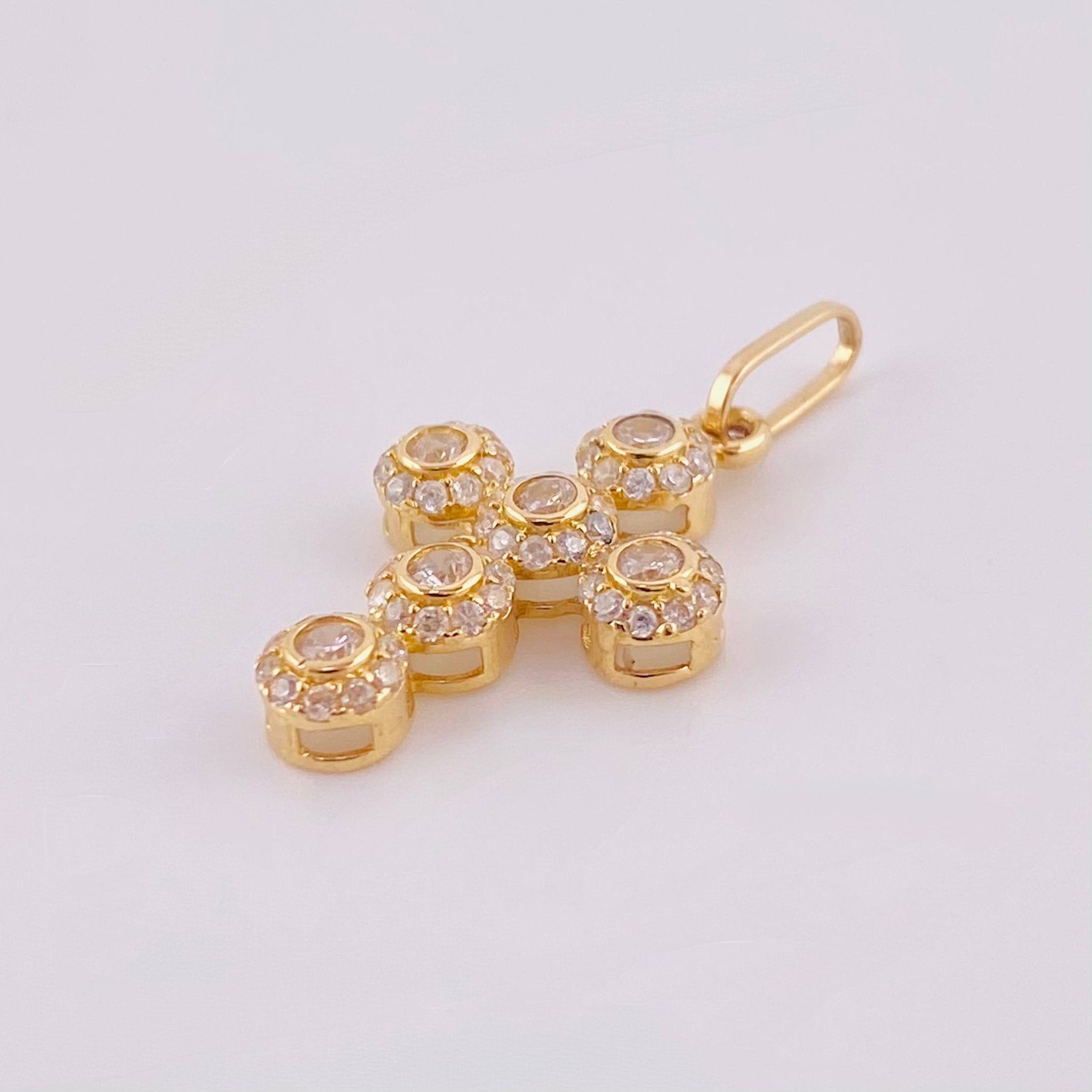 Dije Cruz Tupida 1.5gr / 2.5cm / Oro Amarillo 18K ©