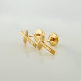 Topos Cruz 0.6gr / 10.34mm Oro Amarillo 18K %