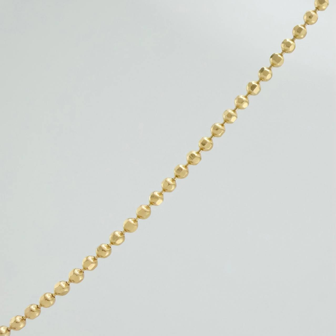 Cadena Militar 5.5gr / 61cm-62.3cm / 1.47mm Oro Amarillo +3 18K $