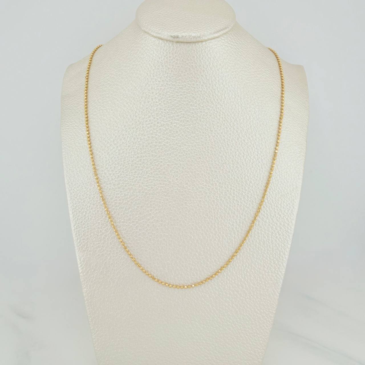 Cadena Militar 5.5gr / 61cm-62.3cm / 1.47mm Oro Amarillo +3 18K $